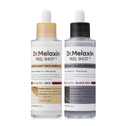 Dr.Melaxin Peel Shot Glow Rice Ampoule Duo